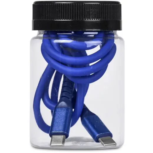 Altitude Barlitt Fast Charge Type-C to Type-C Charging Cable Cable in Jar Blue Jar